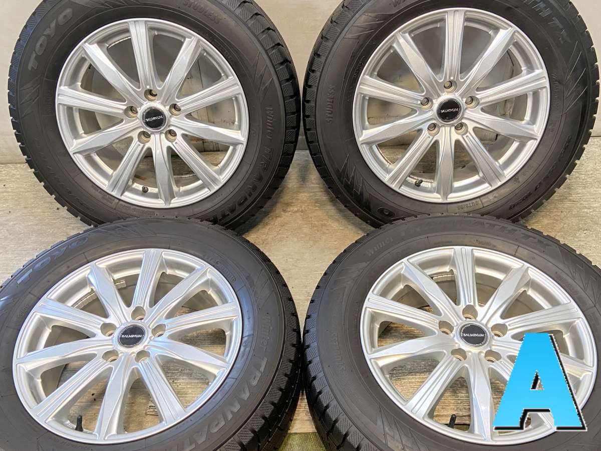 225/65R17 トーヨータイヤ ウィンタートランパス TX BALMINUM 17x7.0 45 114.3-5穴 中古タイヤ スタッドレスタイヤ ホイールセット 4本セット|タイヤ・ホイール カンパニー