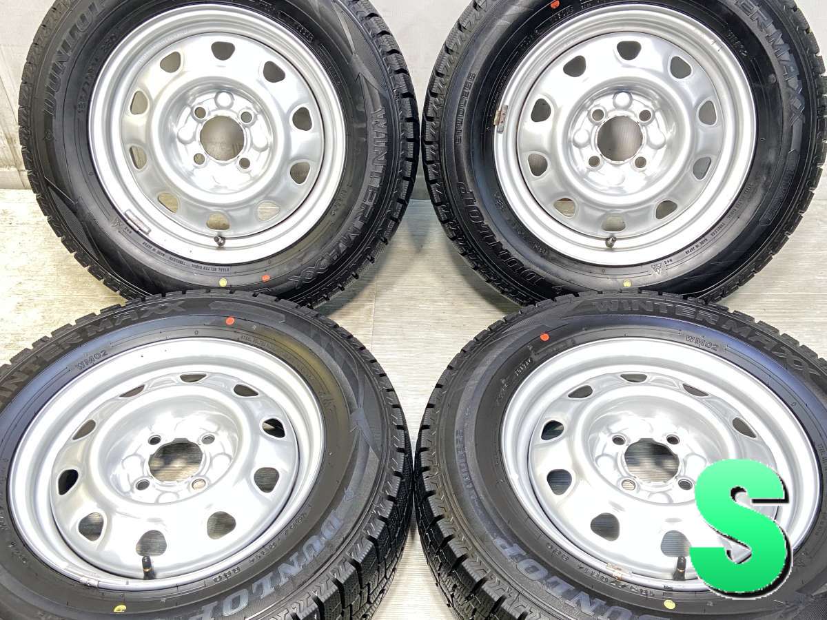 185/70R14 ダンロップ ウィンターマックス WM02 TOPY M4 7A 14x5.0 100-4穴 中古タイヤ スタッドレスタイヤ ホイールセット 4本セット|タイヤ・ホイール カンパニー