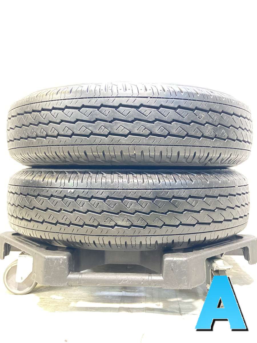 165/80R14 97/95N LT ブリヂストン V600 中古タイヤ サマータイヤ 2本セット