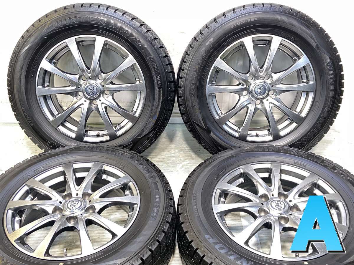 215/65R16 ダンロップ ウィンターマックス WM02 　 TRG 16x6.5 39 114.3-5穴 中古タイヤ スタッドレスタイヤ ホイールセット 4本セット｜タイヤ・ホイール　カンパニー