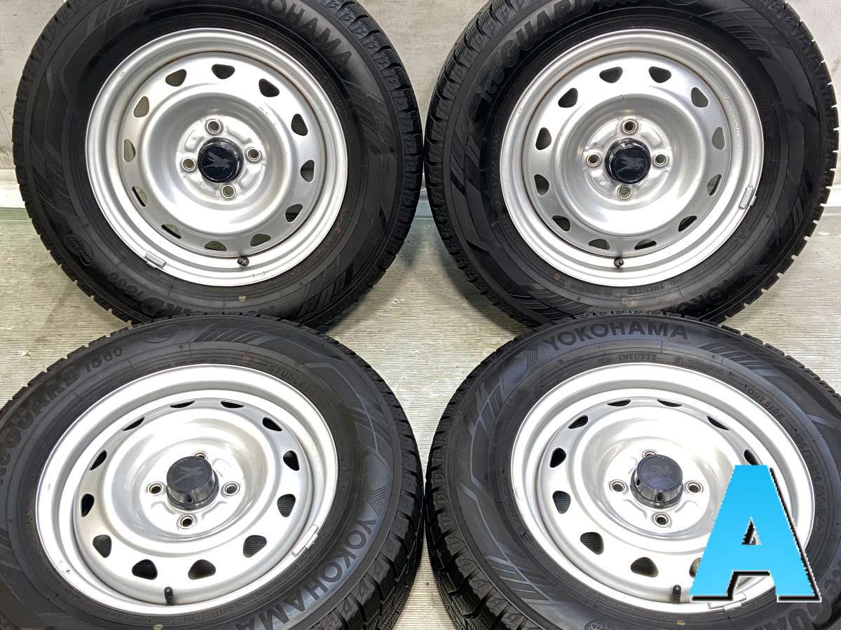 185/70R14 ヨコハマ アイスガード iG60 　 キャロウィン　J9 14x5.0 40 100-4穴 中古タイヤ スタッドレスタイヤ ホイールセット 4本セット