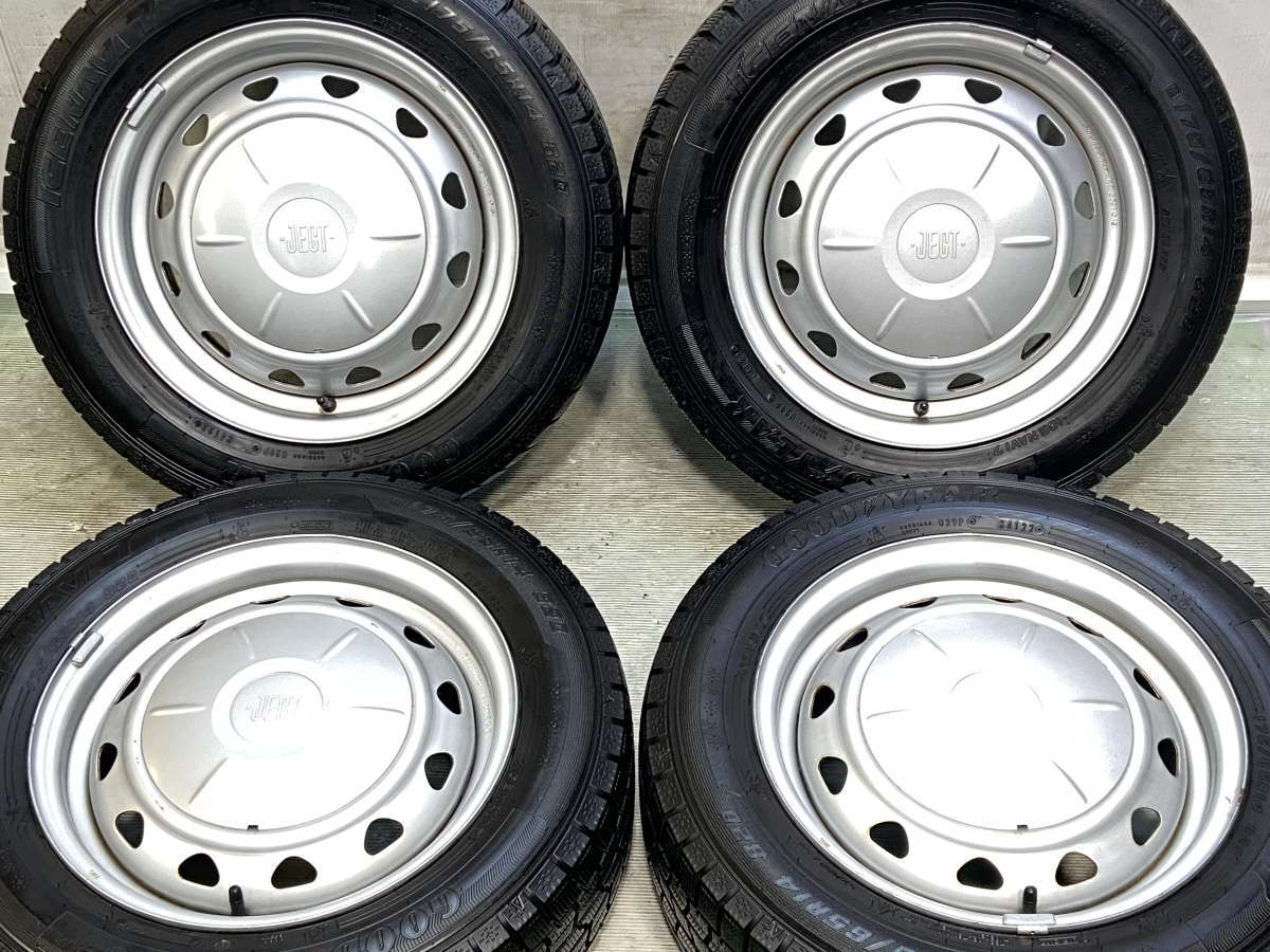 175/65R14 グッドイヤー アイスナビ 7 　 JECT　VK 14x5.5 40 100/114.3-4穴 中古タイヤ スタッドレスタイヤ ホイールセット 4本セット｜タイヤ・ホイール　カンパニー