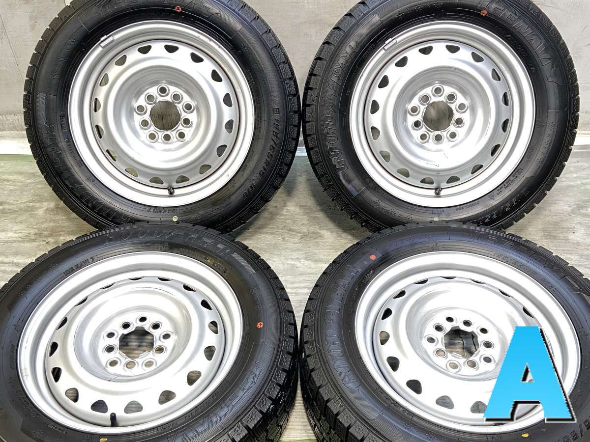 195/65R15 グッドイヤー アイスナビ 7 　 キャロウィン AP 15x6.0 45 100/114.3-5穴 中古タイヤ スタッドレスタイヤ ホイールセット 4本セット｜タイヤ・ホイール　カンパニー