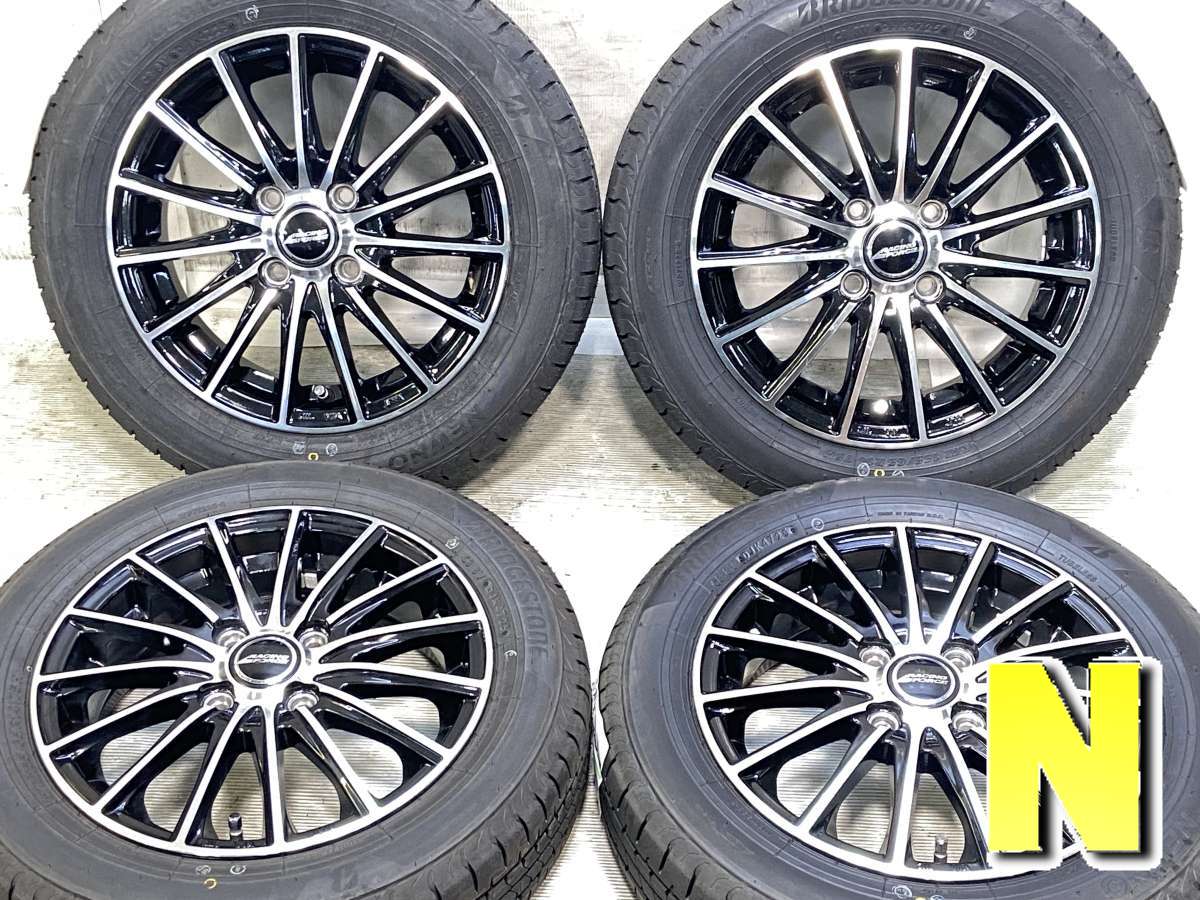 155/65R14 ブリヂストン NEWNO RACING FORCE 14x4.5 45 100-4穴 中古タイヤ サマータイヤ ホイールセット 4本セット|タイヤ・ホイール カンパニー
