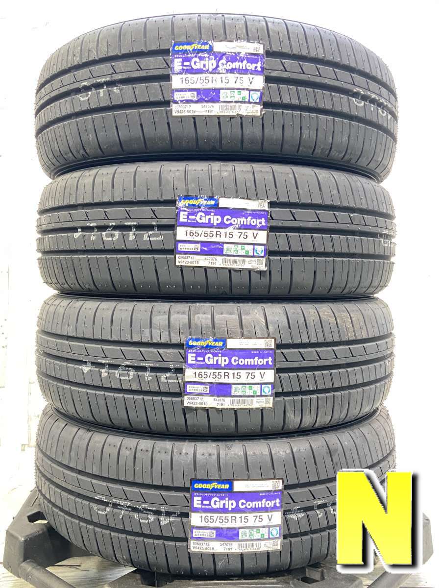 165/55R15 グッドイヤー エフィシエント グリップ COMFORT 中古タイヤ サマータイヤ 4本セット