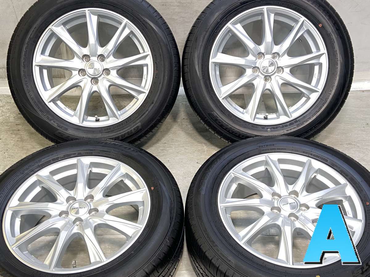 225/60R17 ダンロップ グラントレック PT5 　 DUFACT 17x7.0 55 100-5穴 中古タイヤ サマータイヤ ホイールセット 4本セット｜タイヤ・ホイール　カンパニー