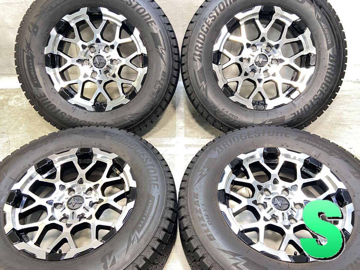 265/65R17 ブリヂストン ブリザック DM-V3 　 MID NITRO POWER 17x8.0 20 139.7-6穴 中古タイヤ スタッドレスタイヤ ホイールセット 4本セット｜タイヤ・ホイール　カンパニー