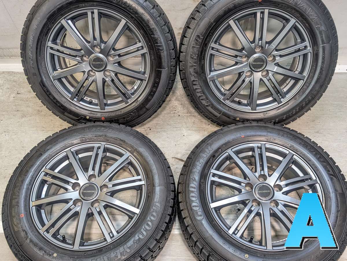 205/65R16 グッドイヤー アイスナビ 7 BALMINUM 16x6.5 38 114.3-5穴 中古タイヤ スタッドレスタイヤ ホイールセット 4本セット|タイヤ・ホイール カンパニー