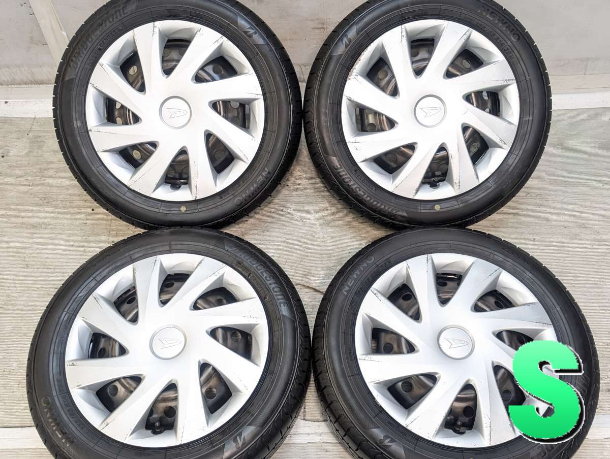 155/65R14 ブリヂストン NEWNO ダイハツ純正 14x4.5 100-4穴 中古タイヤ サマータイヤ ホイールセット 4本セット|タイヤ・ホイール カンパニー