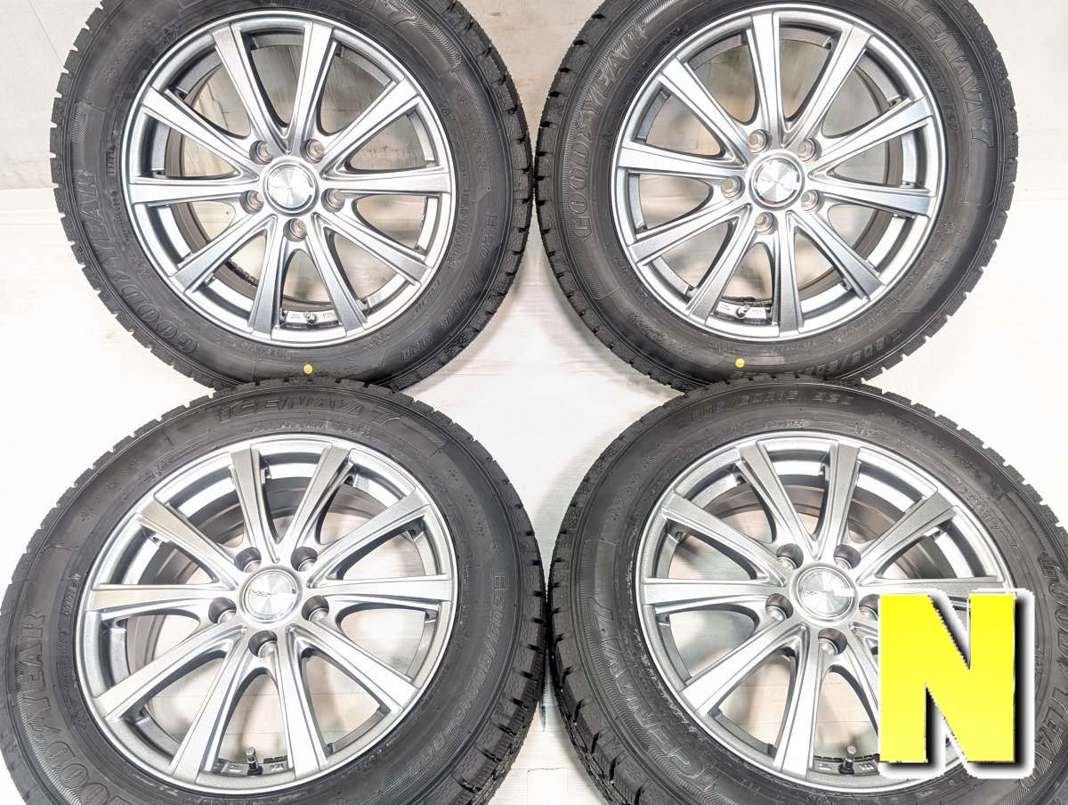 205/60R16 グッドイヤー アイスナビ 7 　 V.E.X STYLISH LINE 16x6.5 38 114.3-5穴 中古タイヤ スタッドレスタイヤ ホイールセット 4本セット｜タイヤ・ホイール　カンパニー