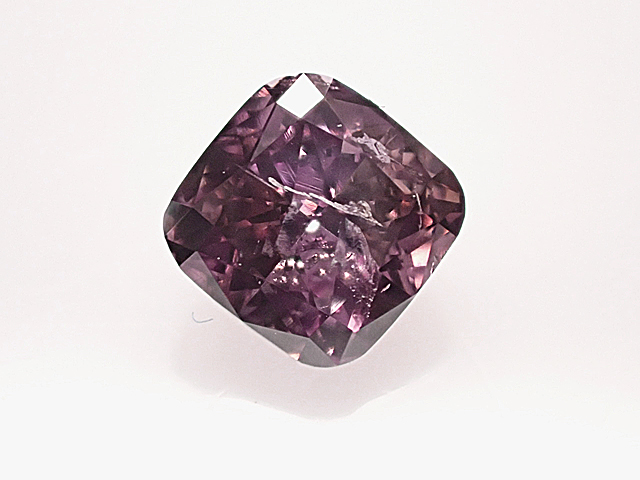 ０．３９５ct　ＦＡＮＣＹ　ＤＥＥＰ　ＢＲＯＷＮＩＳＨ　ＰＵＲＰＬＥ　ＰＩＮＫ　Ｉ１　ピンクダイヤモンド　ルース