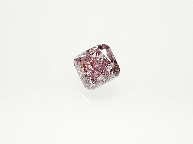 ０．０９０ct　ＦＡＮＣＹ　ＰＵＲＰＬＥ　ＰＩＮＫ　Ｉ１　ピンクダイヤモンド　ルース｜アインインターナショナル