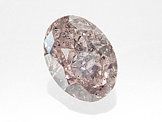 ０．２２９ct　ＦＡＮＣＹ　ＬＩＧＨＴ　ＢＲＯＷＮ　ＰＩＮＫ　ＳＩ２　ピンクダイヤモンド　ルース｜アインインターナショナル
