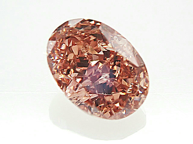 0.268ct FANCY BROWNISH ORANGY PINK SI1 ダイヤモンド ルース