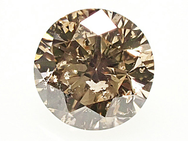 ０．３４２ct　ＦＡＮＣＹ　ＬＩＧＨＴ　ＢＲＯＷＮ　ＳＩ２　ブラウンダイヤモンド　ルース