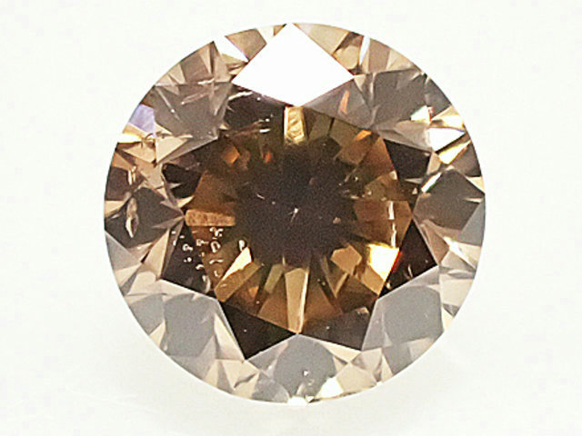 ０．４０３ct　ＦＡＮＣＹ　ＬＩＧＨＴ　ＢＲＯＷＮ　ＳＩ２　ブラウンダイヤモンド　ルース