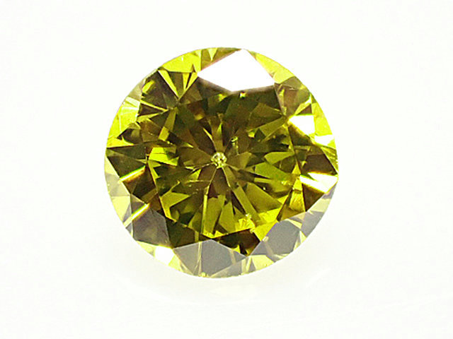 ０．２５４ct　ＦＡＮＣＹ　ＶＩＶＩＤ　ＹＥＬＬＯＷ（色処理）　ＳＩ１　ダイヤモンド　ルース