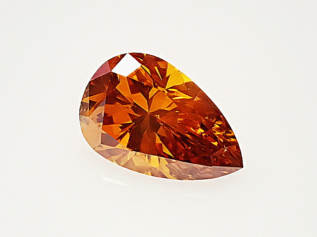 ０．４５９ct　ＦＡＮＣＹ　ＤＥＥＰ　ＹＥＬＬＯＷＩＳＨ　ＯＲＡＮＧＥ　ＳＩ２　オレンジダイヤモンド　ルース｜アインインターナショナル
