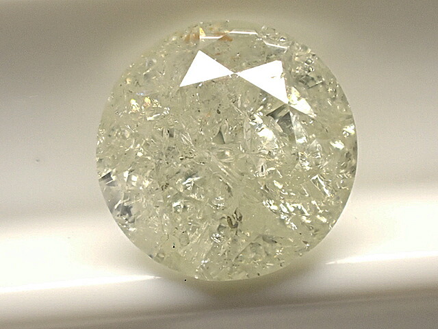 ０．９６５ct　ＶＥＲＹ　ＬＩＧＨＴ　ＧＲＥＥＮＩＳＨ　ＹＥＬＬＯＷ　Ｉ２　ＧＯＯＤ　イエローダイヤモンド　ルース