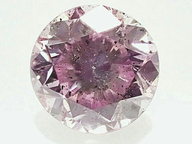 0.615ct FANCY PURPLISH PINK I1 ピンクダイヤモンド ルース