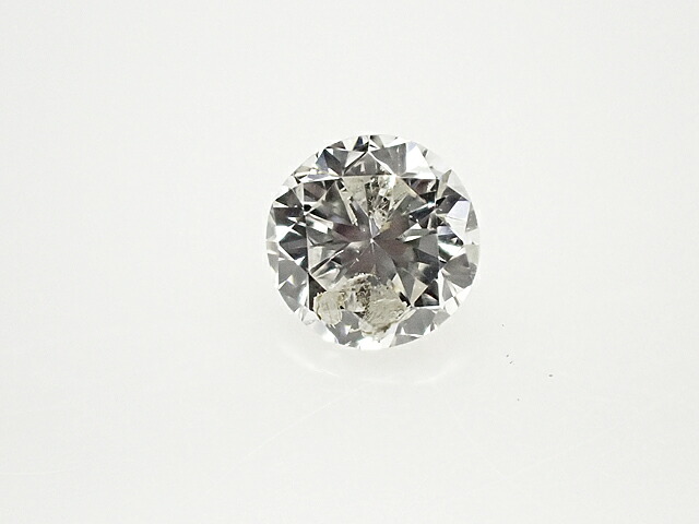 ０．１３７ct　Ｈ　Ｉ２　ＦＡＩＲ　ダイヤモンド　ルース