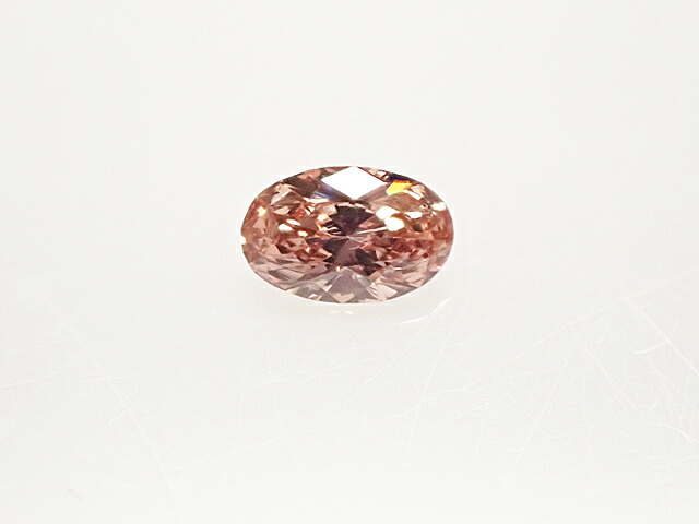 ０．０７２ct　ＦＡＮＣＹ　ＢＲＯＷＮＩＳＨ　ＯＲＡＮＧＹ　ＰＩＮＫ　ＳＩ１　ピンクダイヤモンド　ルース