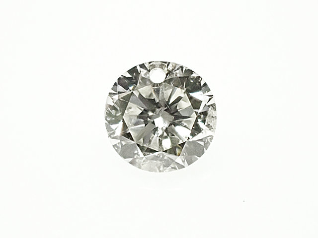 ０．１１１ct　Ｊ　ＳＩ２　セッティングホール（ストリングホール）　ダイヤモンド　ルース 4,400円