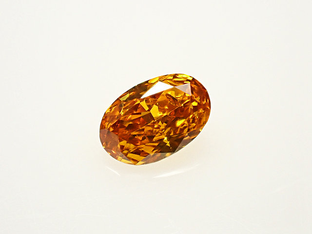 ０．１３２ct　ＦＡＮＣＹ　ＤＥＥＰ　ＹＥＬＬＯＷ　ＯＲＡＮＧＥ　ＳＩ２　オレンジダイヤモンド　ルース