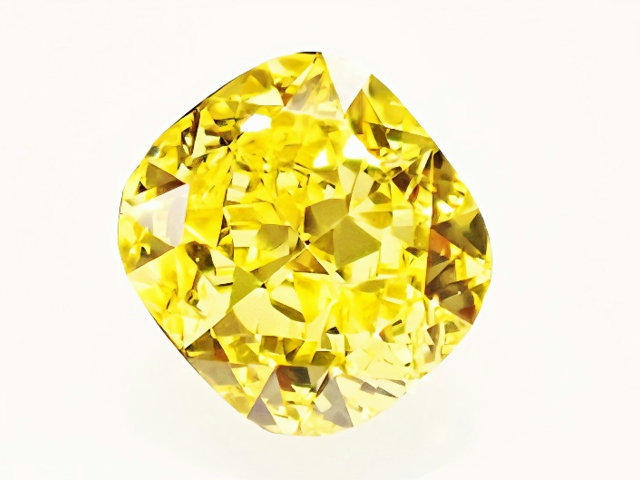 ０．３８コンピュータ断層撮影法 ＦＡＮＣＹ ＶＩＶＩＤ ＹＥＬＬＯＷ ＶＳ２ ＧＩＡ 黄色金剛石 ルース