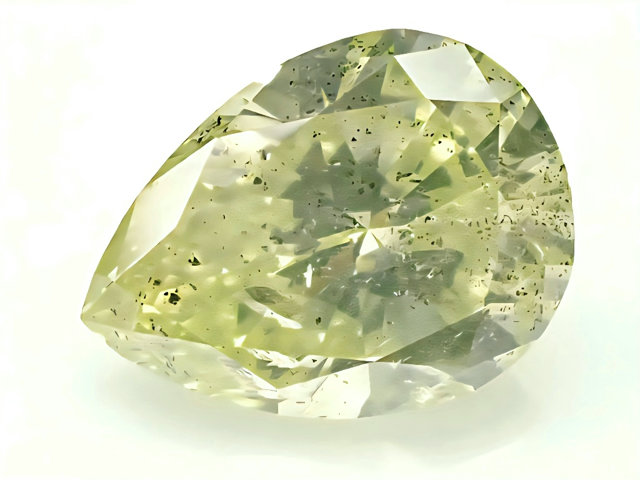 ４．０８０ct　ＦＡＮＣＹ　ＧＲＥＥＮ　ＹＥＬＬＯＷ　Ｉ１　イエローダイヤモンド　ルース