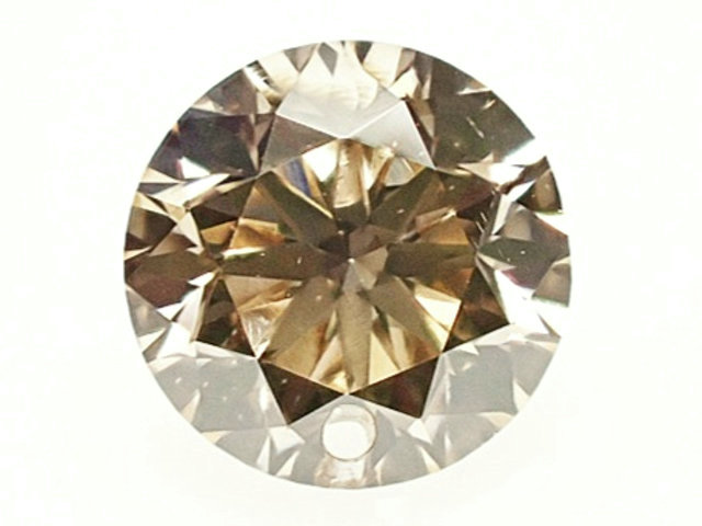 0.413ct LIGHT BROWN SI1 ストリングホール ブラウンダイヤモンド ルース|アインインターナショナル
