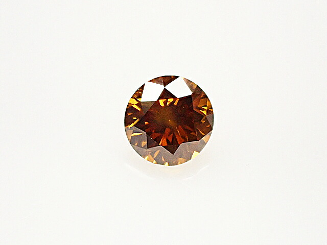 ０．１３７ct　ＦＡＮＣＹ　ＤＥＥＰ　ＢＲＯＷＮＩＳＨ　ＹＥＬＬＯＷ　ＯＲＡＮＧＥ　ＳＩ２　オレンジダイヤモンド　ルース