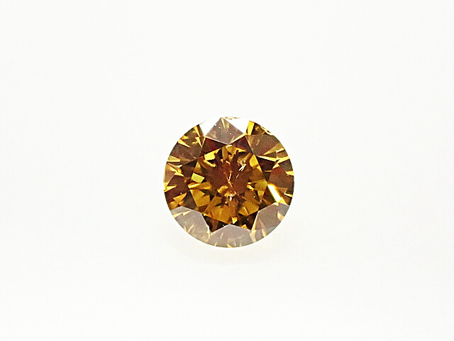 ０．１４７ct　ＦＡＮＣＹ　ＤＥＥＰ　ＯＲＡＮＧＥ　ＹＥＬＬＯＷ　ＳＩ１　イエローダイヤモンド　ルース