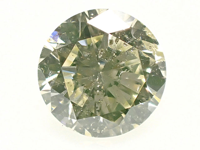 ０．５２４ct　ＶＥＲＹ　ＬＩＧＨＴ　ＧＲＥＥＮＩＳＨ　ＹＥＬＬＯＷ　ＳＩ２　イエローダイヤモンド　ルース｜アインインターナショナル