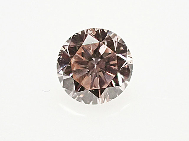 ０．１１７ct　ＦＡＮＣＹ　ＬＩＧＨＴ　ＢＲＯＷＮＩＳＨ　ＰＩＮＫ　ＳＩ１　ピンクダイヤモンド　ルース