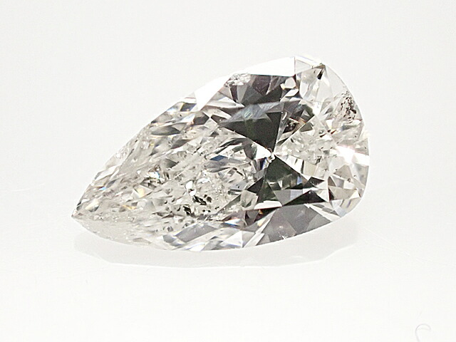 ０．４１４ct　Ｆ　ＳＩ２　ペアシェイプ　ダイヤモンド　ルース