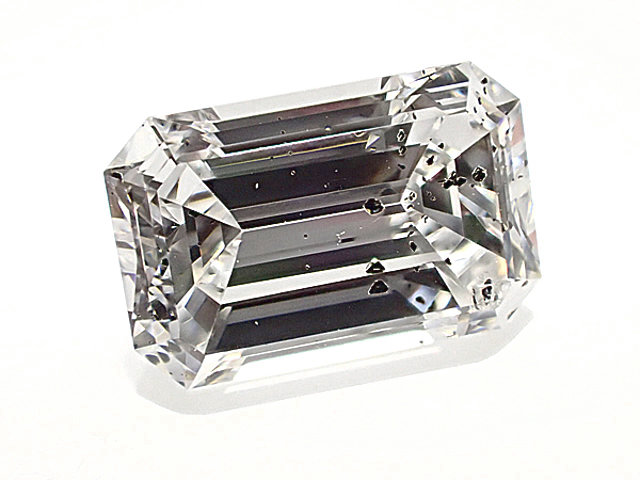 １．０３１ct　Ｄ　ＳＩ２　エメラルドカット　ダイヤモンドルース
