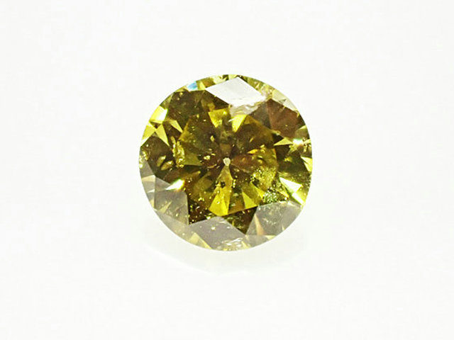０．１６０ct　ＦＡＮＣＹ　ＤＥＥＰ　ＹＥＬＬＯＷ　Ｉ１　イエローダイヤモンド　ルース