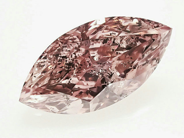 ０．８１９ct　ＦＡＮＣＹ　ＢＲＯＷＮ　ＰＩＮＫ　Ｉ１　ピンクダイヤモンド　ルース