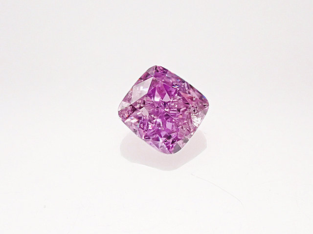 ０．１０８コンピュータ断層撮影法 ＦＡＮＣＹ ＶＩＶＩＤ ＰＵＲＰＬＥ ＰＩＮＫ ＳＩ２ サクラ色金剛石 ルース