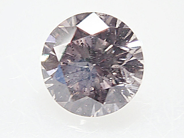 ０．２４１ct　ＶＥＲＹ　ＬＩＧＨＴ　ＢＲＯＷＮＩＳＨ　ＰＵＲＰＬＩＳＨ　ＰＩＮＫ　Ｉ１　ビンクダイヤモンド　ルース 26,312円