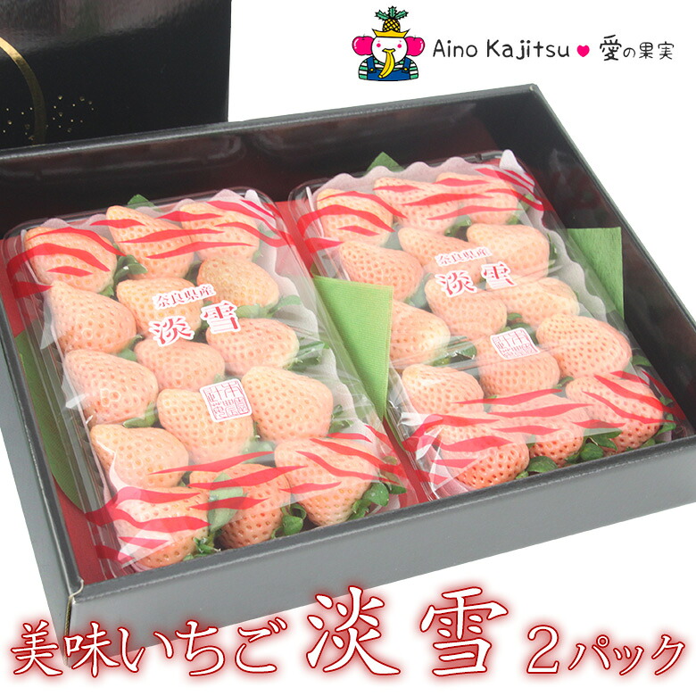 フルーツ ギフト 果物 セット お彼岸 入園 入学 卒業 お供え イチゴ 苺【人気＆厳選 いちご ギフトB 淡雪 2パック】お誕生日 お見舞い お祝い 内祝い 婚礼内祝い 贈り物 お礼 退院祝い 快気祝い くだもの 手土産 御供