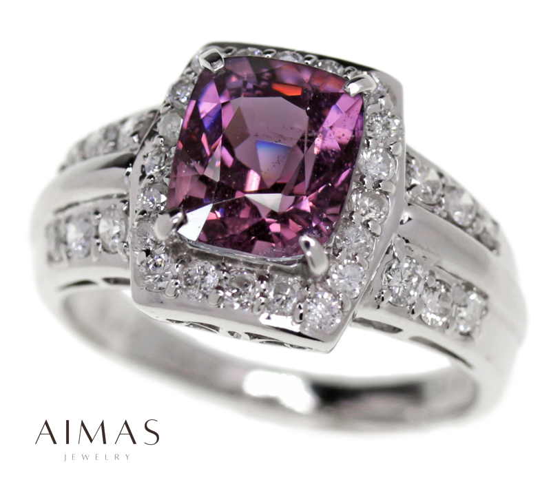 Pt900 バイオレットスピネル　ペントプのみ Pt900 バイオレットスピネル ペントプのみ マルチストーン