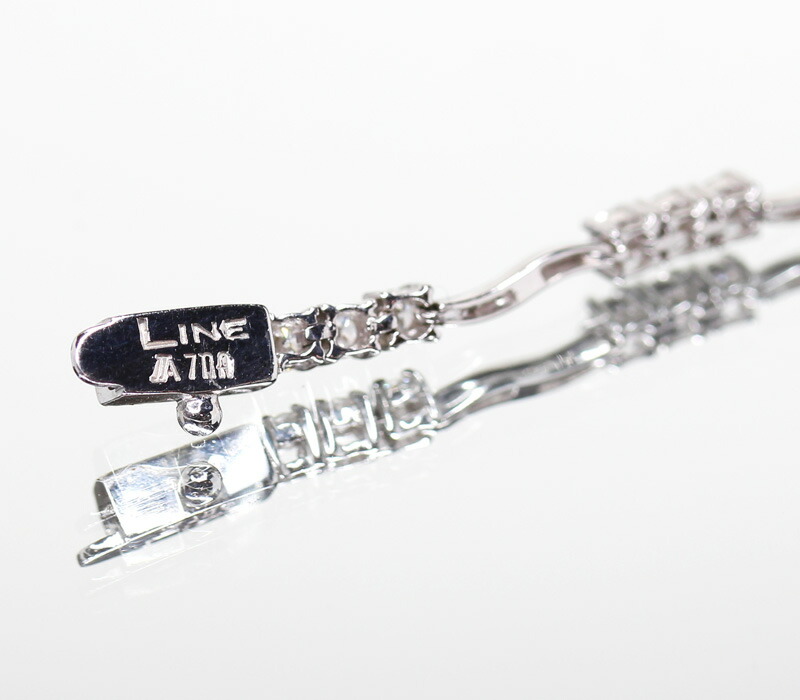 ライン LINE ダイヤモンド ブレスレット ダイヤモンド1.25ct K18WG