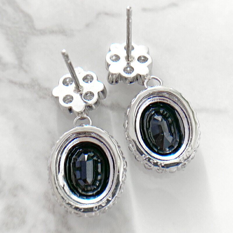 50%OFF!】 ブルーサファイア 3.22ct/3.22ct(計6.44ct) ダイヤモンド ...