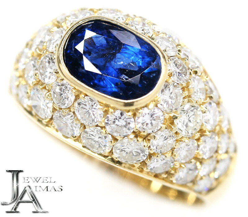 【楽天市場】【ROBOTTI】ブルーサファイア 1.52ct ダイヤモンド 2.32ct イタリアンジュエリー サファイアリング 13号 ...