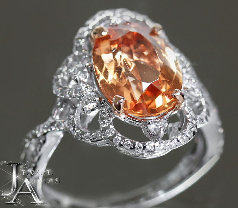 プラチナ トパーズ 指輪 楽天市場】インペリアルトパーズ 0.42ct リング 12号 PT900