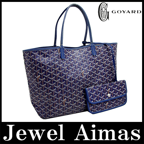 Jewel Aimas Goyard St Louis Pm Hand Tote Bag Navy Blue Goyard St Louis Pm Hand Tote Bag Navy Blue