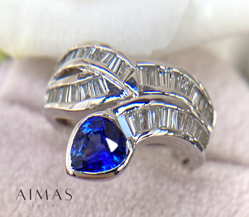 天然ブルーサファイア1.44ct Pt900 リング ダイヤ0.18ct 楽天市場】ブルーサファイア 1.79ct リング 12号 PT900 プラチナ