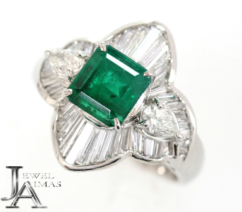楽天市場】【ｾｰﾙ】エメラルド 0.65ct リング 12.5号 PT900 (Pm